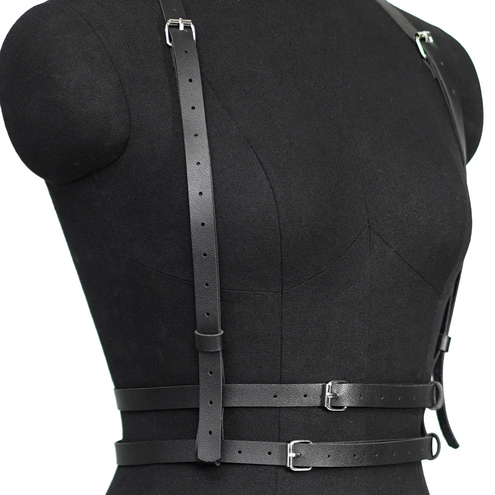 Corset Leather Lingerie Bondage Fashion Harness belt