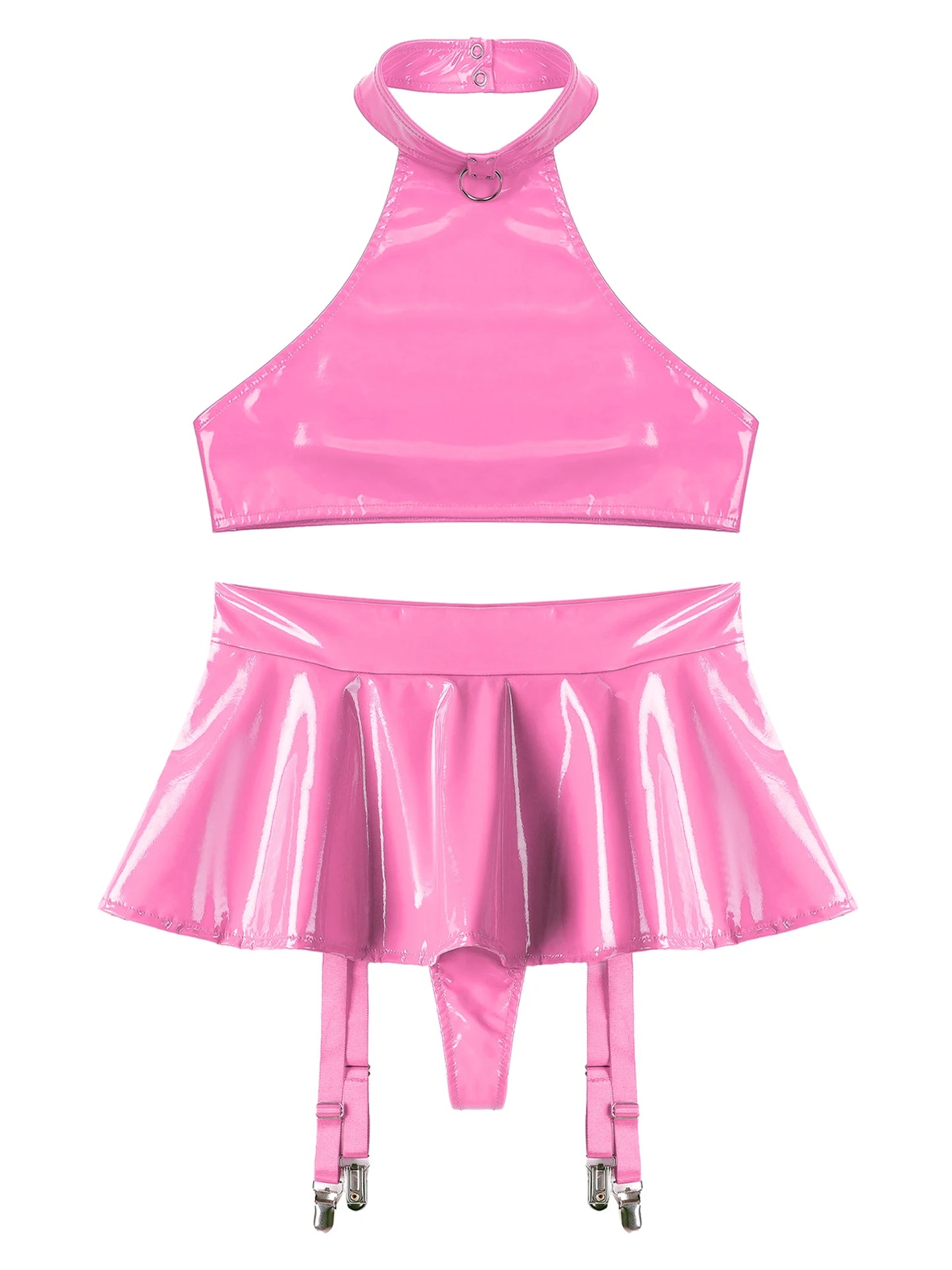 Two-Piece Lingerie Set Latex