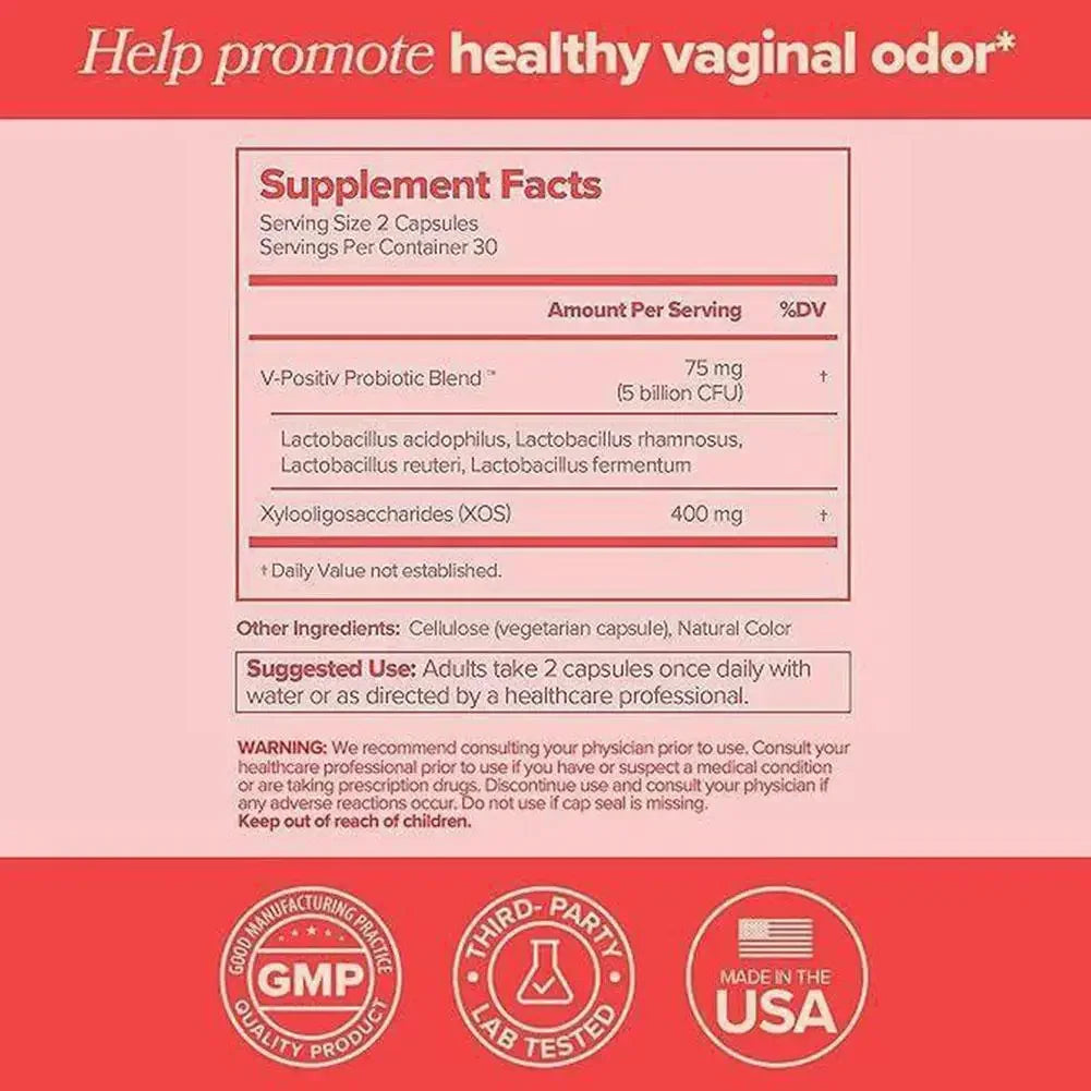 Women Vaginal Probiotic PH Balancing Prebiotic Health Capsules