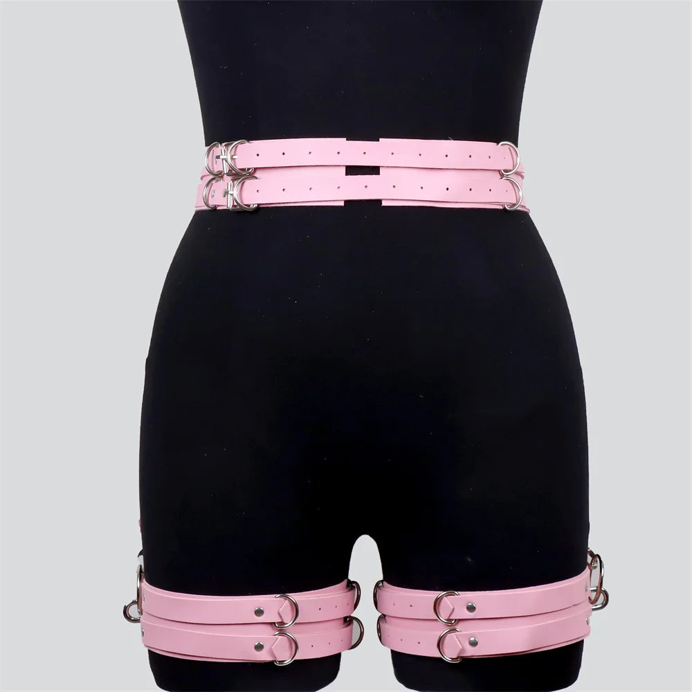 Sexy  Garter Leather Harness Women