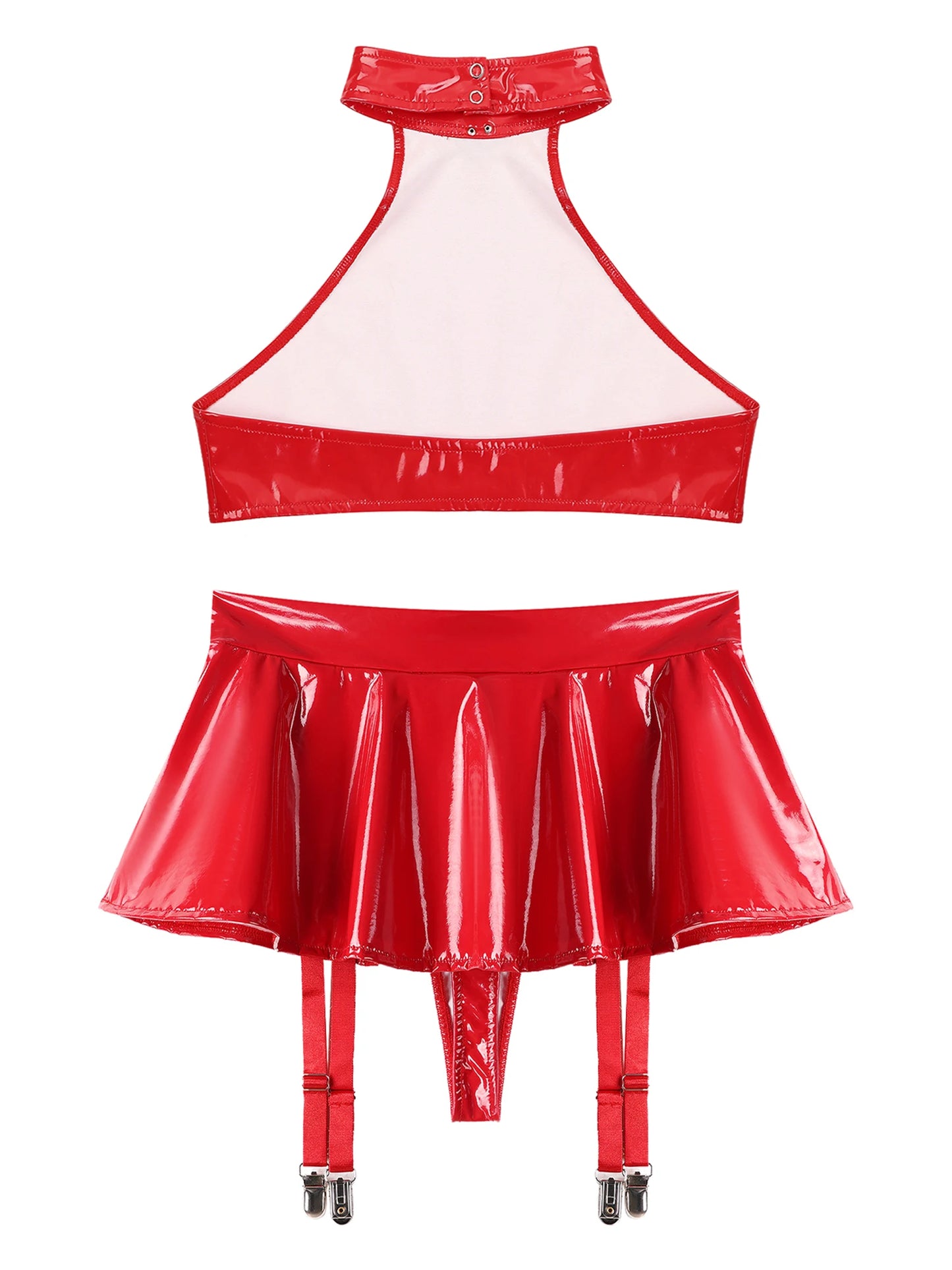 Two-Piece Lingerie Set Latex