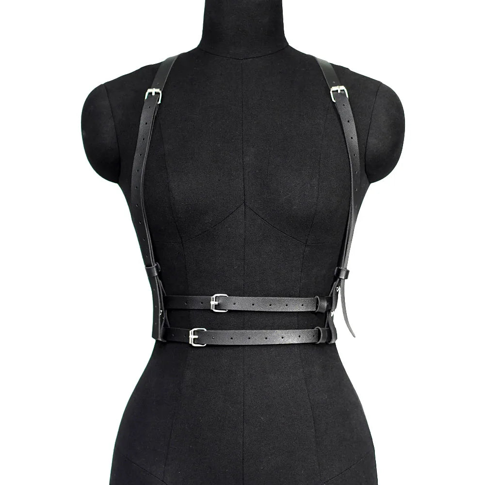 Corset Leather Lingerie Bondage Fashion Harness belt