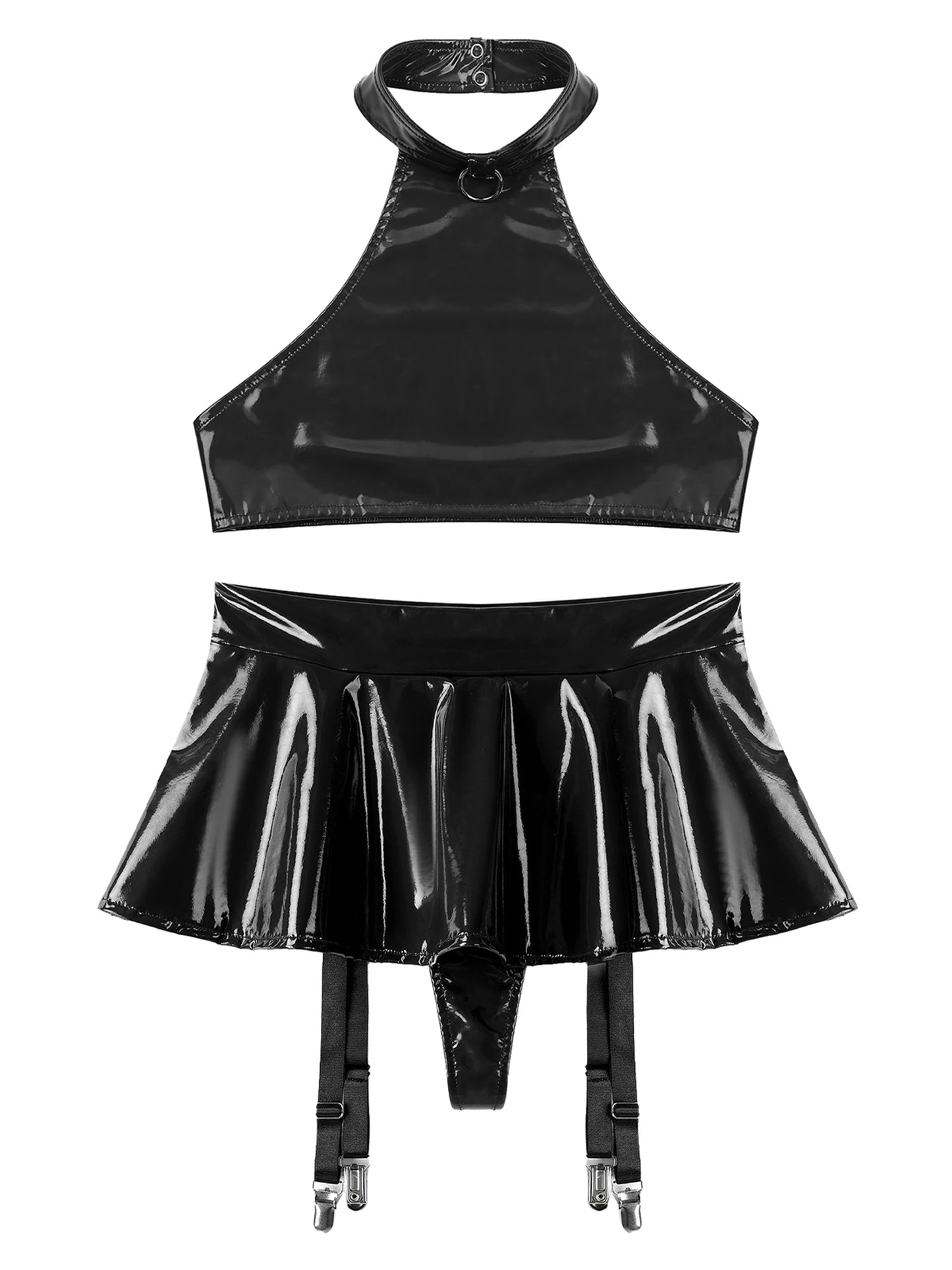 Two-Piece Lingerie Set Latex