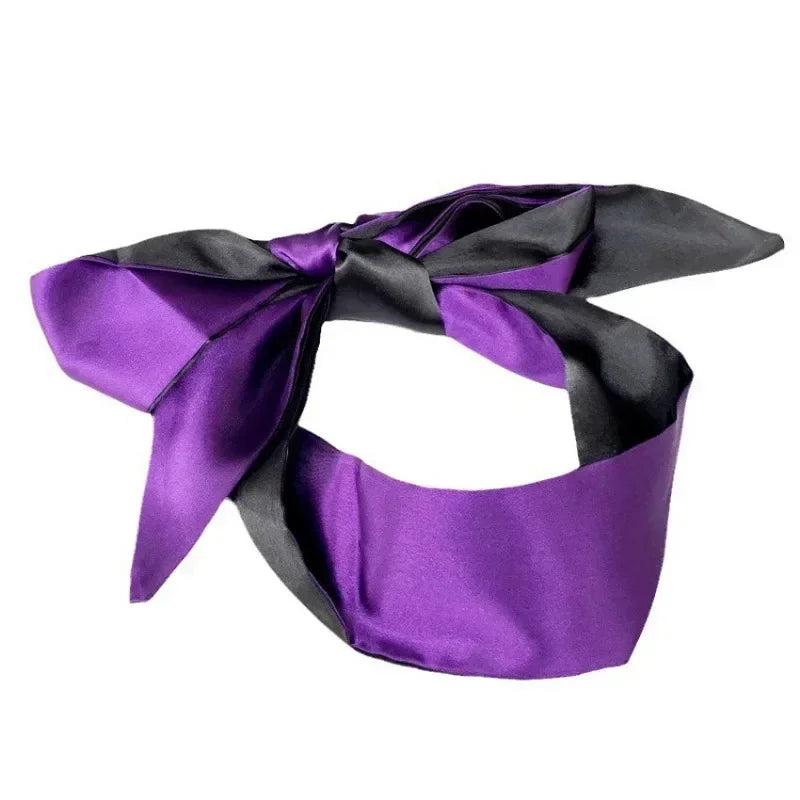 Silk Sleep Band Soft Tie Blindfold Bondage Eye Mask